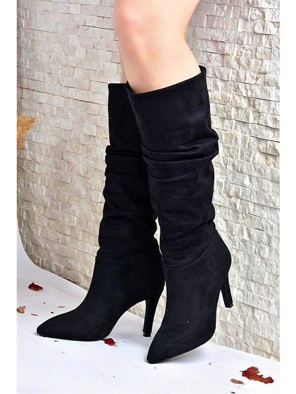 L4048680 Siyah Kadın Çizme - Görsel 4