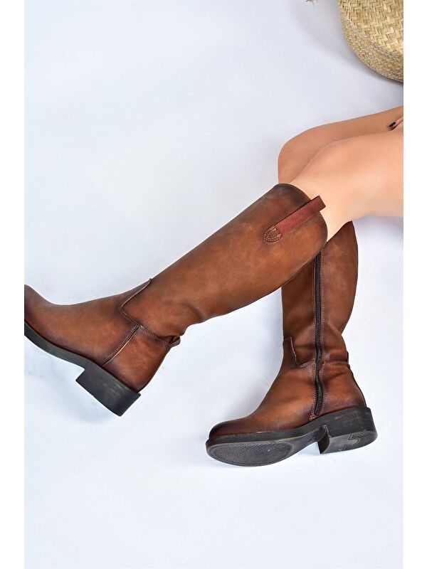 J674272109 Taba Kadın Çizme - Görsel 6