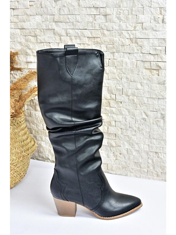 J404040109 Siyah Kadın Çizme - Görsel 6