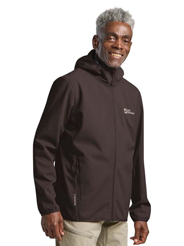Jack Wolfskin Bornberg Hoody Erkek Kahverengi Softshell
