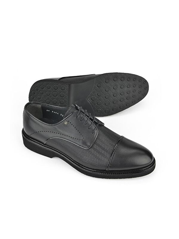 Erkek Hakiki Deri Ayakkabı 131299Z3444 Siyah - Görsel 5