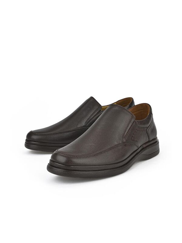 Erkek Hakiki Deri Konfor Ayakkabı 1311018Z209 Kahve - Görsel 6