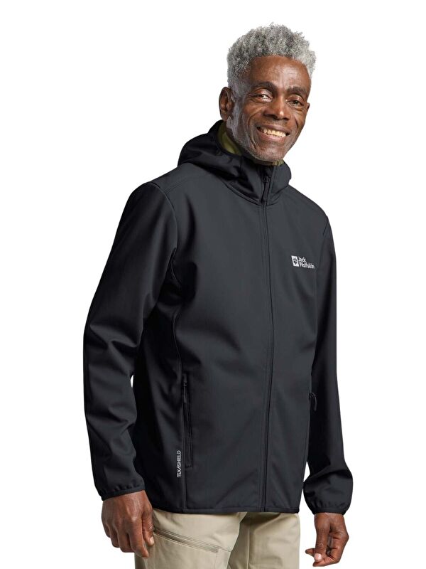 Jack Wolfskin Bornberg Hoody Erkek Siyah Softshell