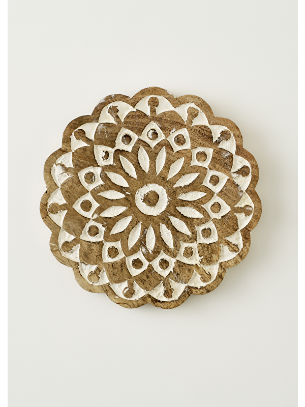 Bella Maison Daira Mango Ağacı Duvar Süsü Naturel (20x20x1,8 cm)