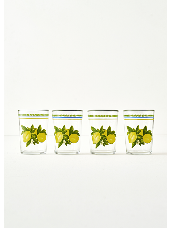 Bella Maison Limonlu 4'lü Meşrubat Bardağı Sarı (510 cc)