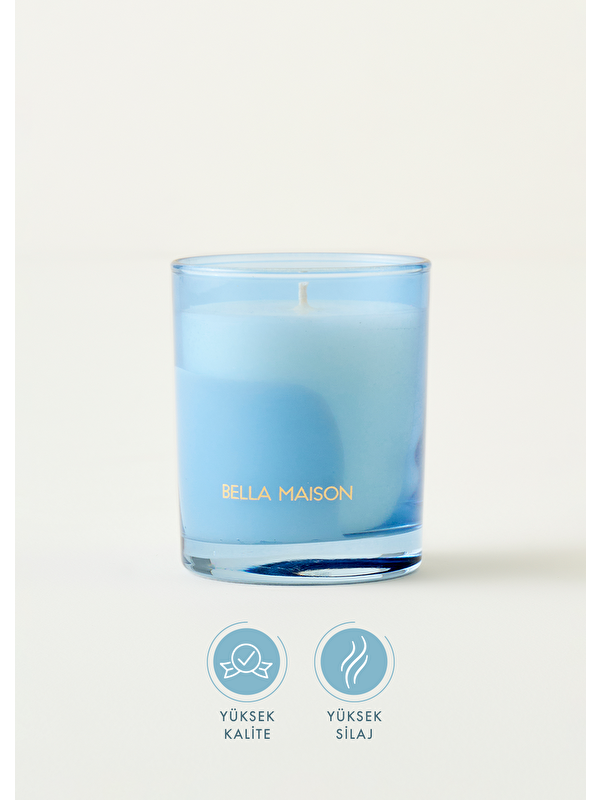 Bella Maison Jasmine Whisper Kokulu Soya Wax Mum Mavi (120 gr)
