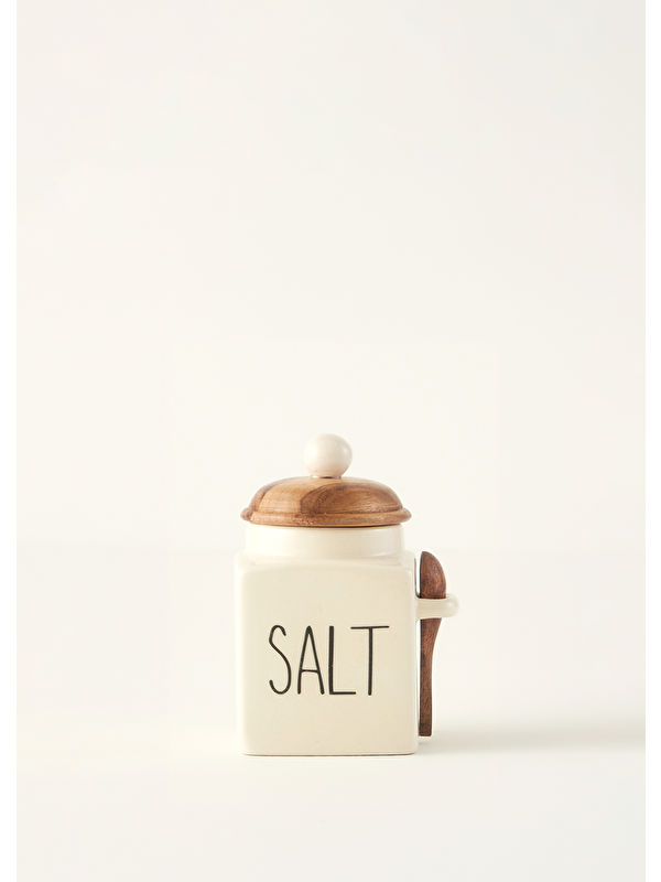 Bella Maison Salt Seramik Kavanoz Krem (330 ml)