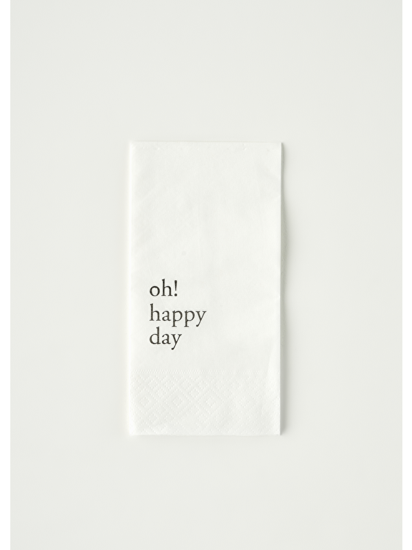 Bella Maison Oh Happy Day 100'lü Peçete Beyaz