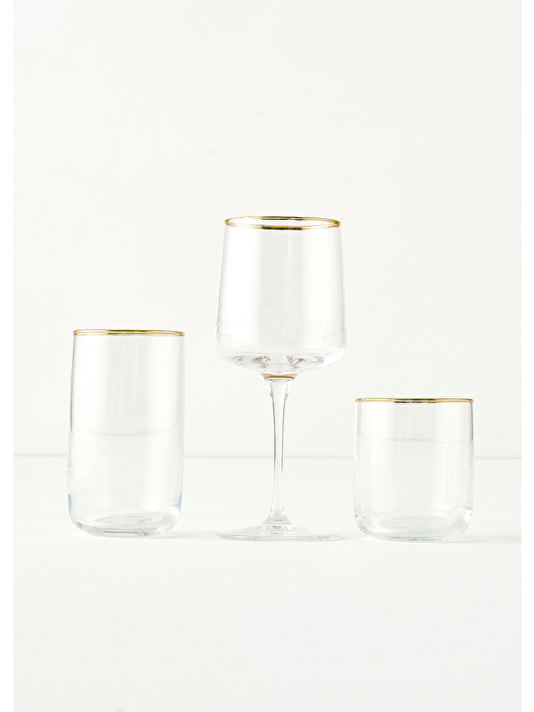 Bella Maison Premium Bardak-Kadeh Set 18'li Gold
