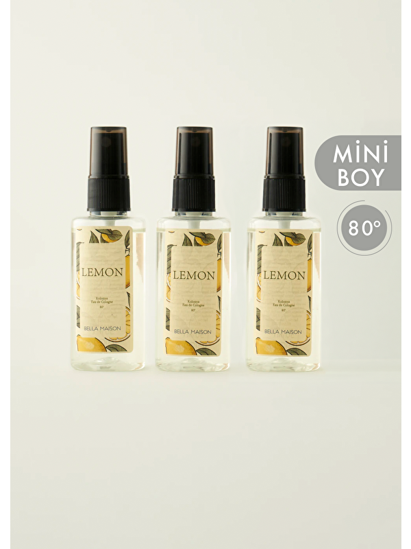 Bella Maison Lemon Kolonya 3'lü Sarı (50 ml)