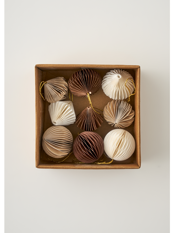 Bella Maison Elio Yılbaşı Süsü Bej (6 cm)