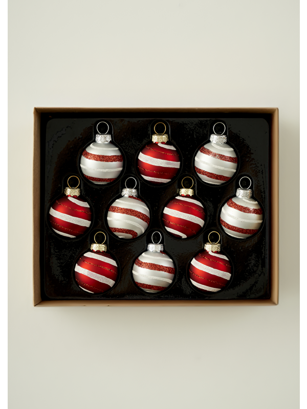 Bella Maison Christmas Mini Ball Yılbaşı Süsü Kırmızı (19x15x4 cm)
