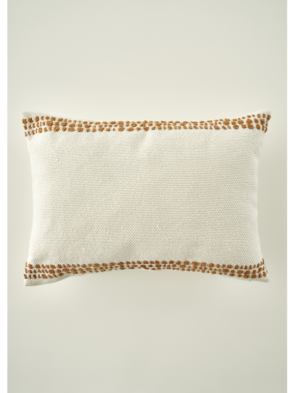 Bella Maison Tassel Dekoratif Kırlent Kılıfı Krem (35x50 cm)
