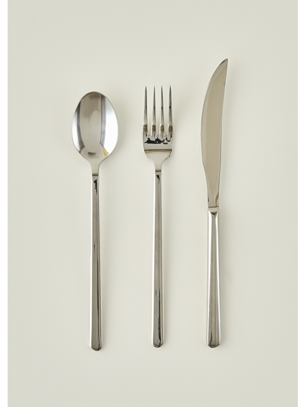 Bella Maison Milano 18 Parça Tatlı Çatal Kaşık Bıçak Seti Silver