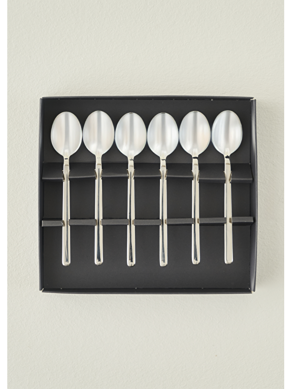 Bella Maison Milano 6'lı Çay Kaşığı Seti Silver