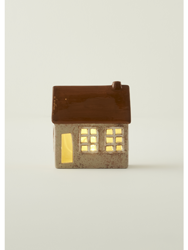 Bella Maison Home Yılbaşı Ledli Aydınlatma Kiremit (11x6x12 cm)