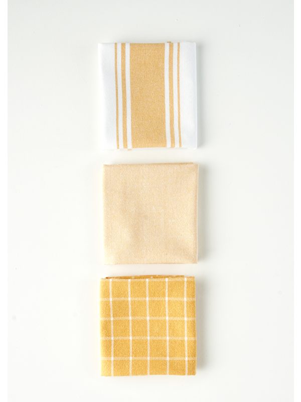Bella Maison Juno  Kurulama Bezi 3'lü Hardal (45x65 cm)