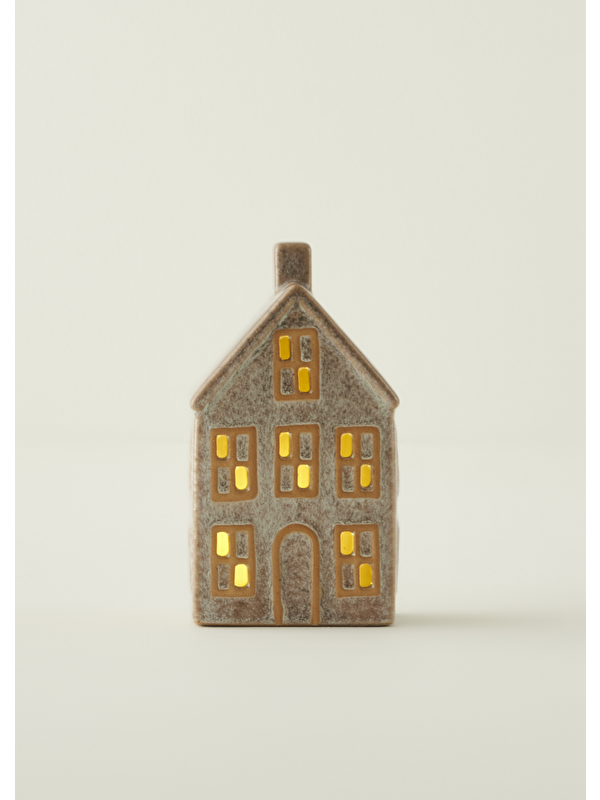 Bella Maison Home Yılbaşı Ledli Aydınlatma Bej (10x7x18 cm)