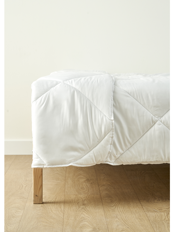 Bella Maison %100 Microfiber Tek Kişilik Yorgan Beyaz (155x215 cm)