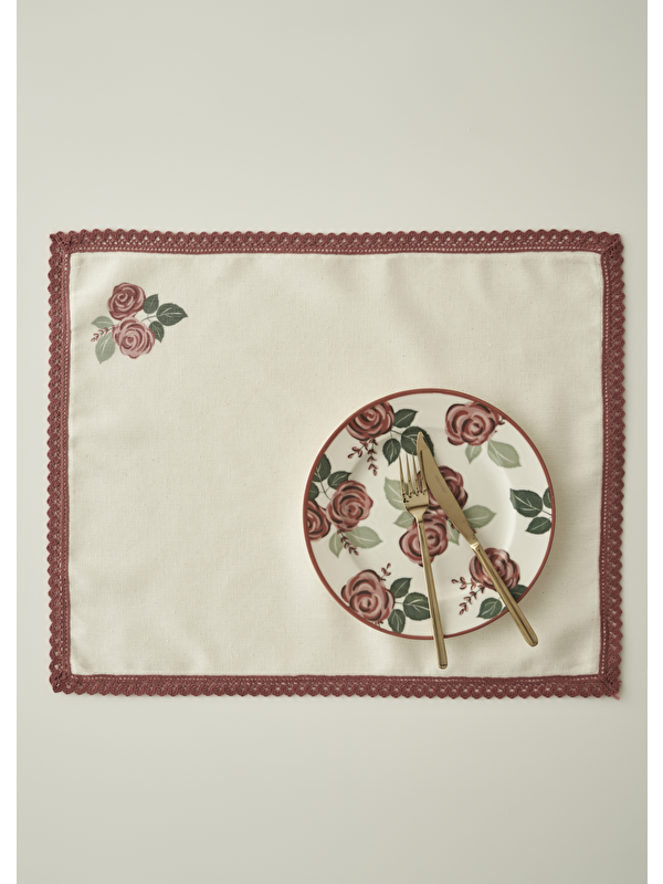 Bella Maison Rose Kopanakili Amerikan Servis Krem (35x45 cm)