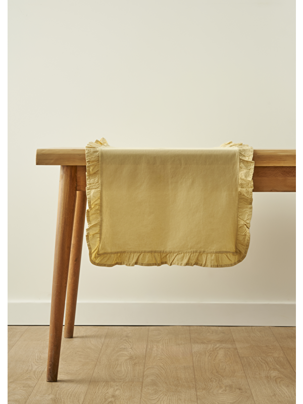 Bella Maison %100 Pamuk Elegance Runner Sarı (50x150 cm)