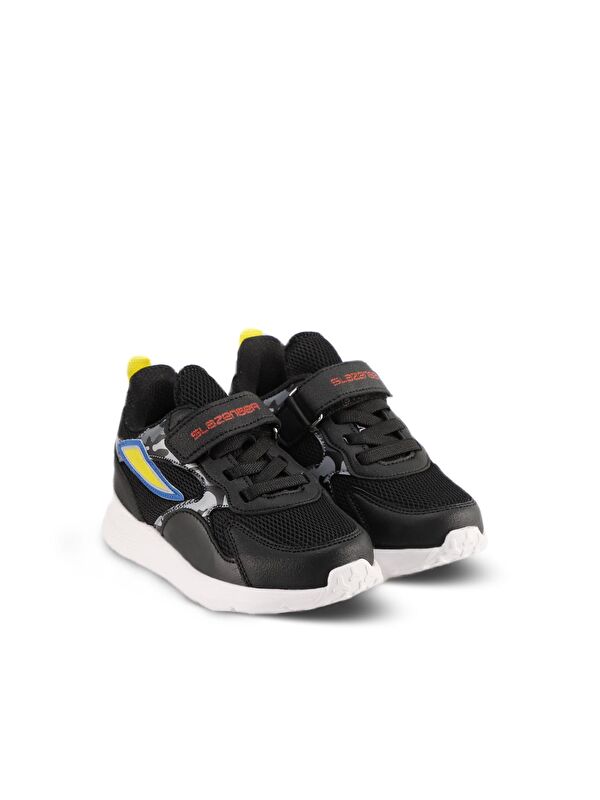 KASHI KTN Erkek Çocuk Cırt Cırtlı Siyah / Kırmızı Sneaker - Görsel 3