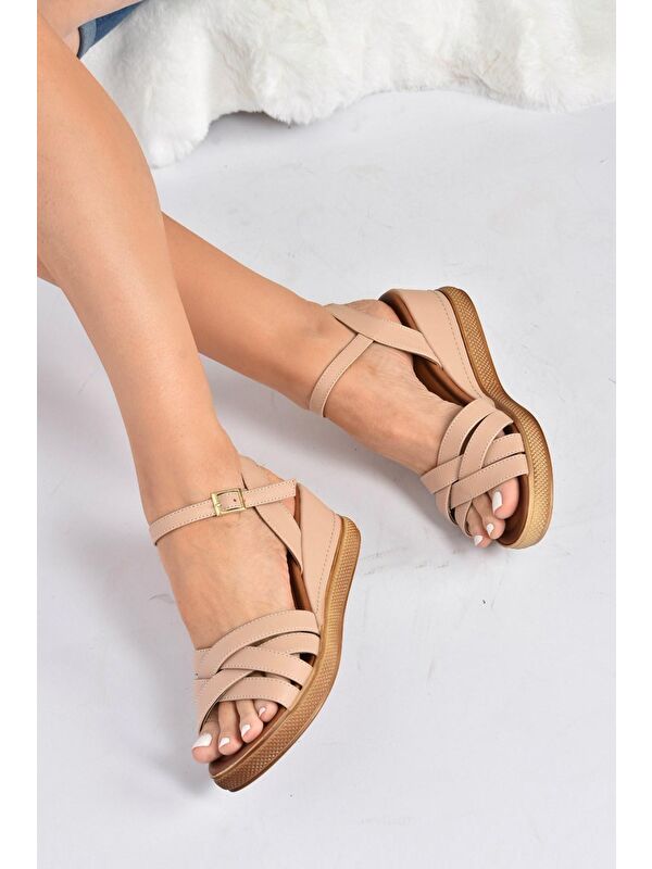 K674305409 Ten Dolgu Taban Kadın Ayakkabı - Görsel 3