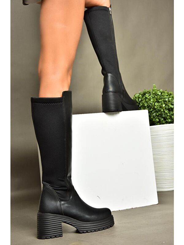 R9960217 Siyah Kadın Çizme - Görsel 4