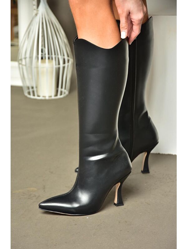 R8200201 Siyah Kadın Çizme - Görsel 3