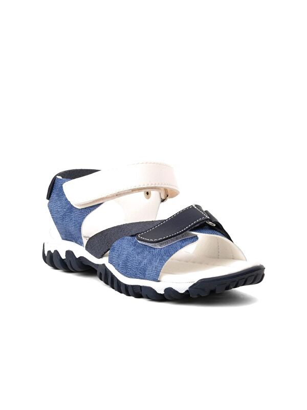 Mavi Cırtlı Ortopedik Erkek Çocuk Sandalet Şr60 - Görsel 4