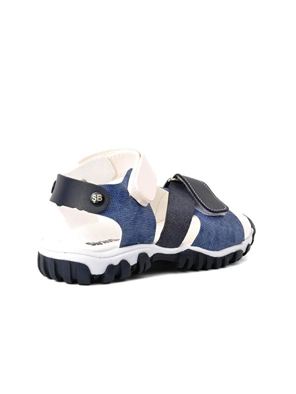 Mavi Cırtlı Ortopedik Erkek Çocuk Sandalet Şr60 - Görsel 5