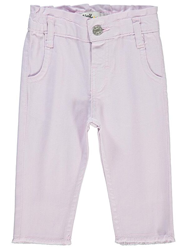 Civil Baby Paça Detaylı 6-18 Ay Pantolon - Lila 9-12 Ay
