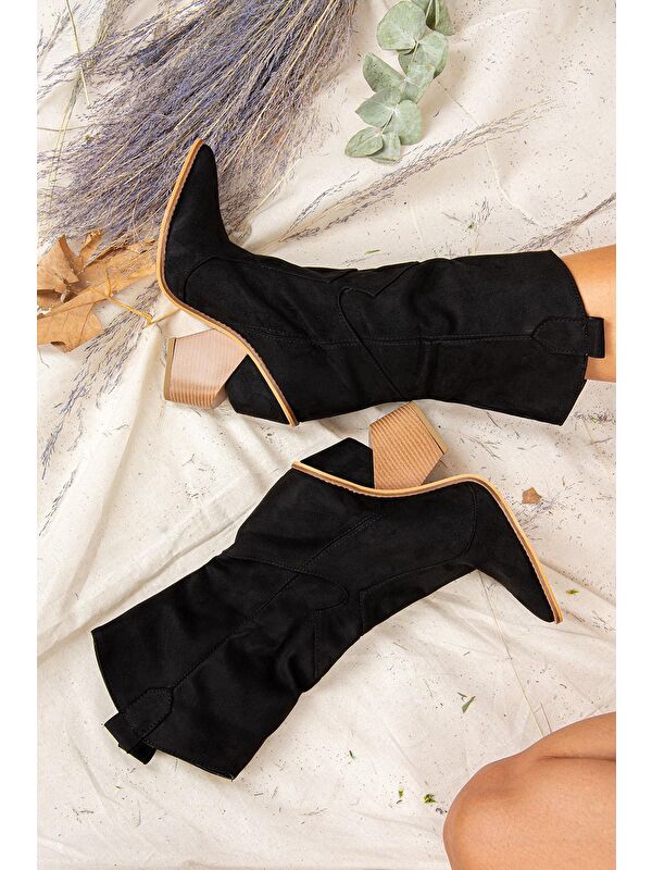 J372526002 Siyah Kadın Bot - Görsel 3