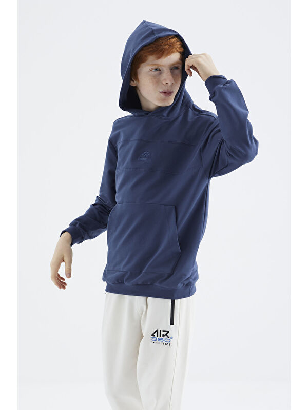 Tommylife Parlament Kapüşonlu Basic Erkek Çocuk Sweatshirt - 11181