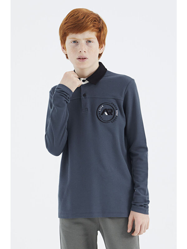Tommylife Orman Yeşili Polo Yaka Erkek Çocuk Tişört - 11172