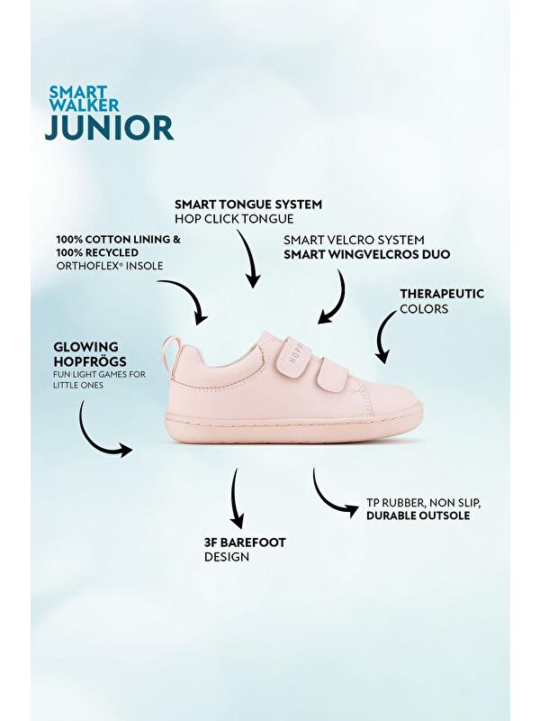 Hopfrög Yeşil Hopfrög ⁠smart Walker Junior Barefoot Çocuk Ayakkabı