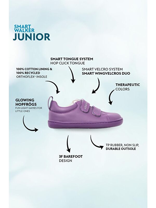 Smart Walker Junior Mor Işık Barefoot Çocuk Ayakkabı - Görsel 3