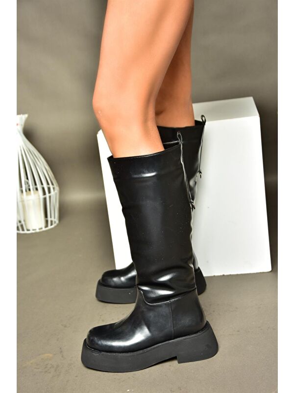 R6100670 Siyah Kadın Çizme - Görsel 3