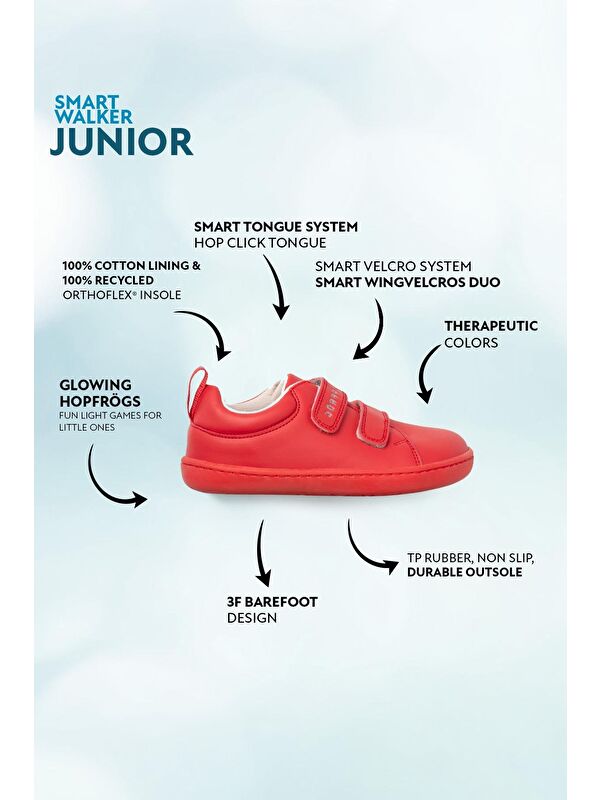 Smart Walker Junior Kırmızı Işık Barefoot Çocuk Ayakkabı - Görsel 3