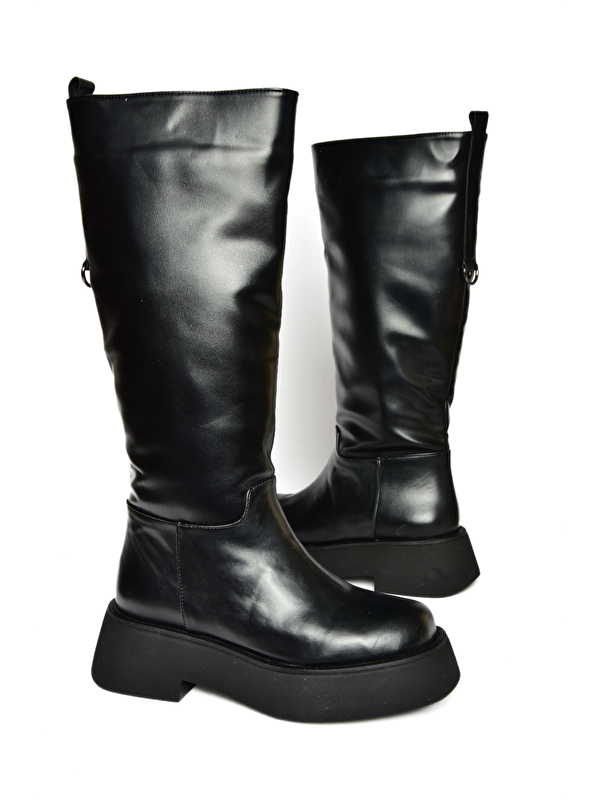 R6100670 Siyah Kadın Çizme - Görsel 5