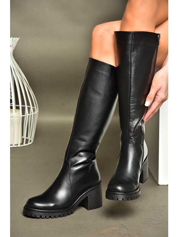 R6540477 Siyah Kadın Çizme - Görsel 4