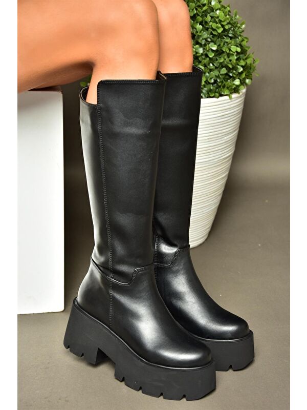 R6101320 Siyah Kadın Çizme - Görsel 4