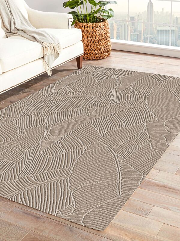 Jassrug Rölyef Halı 120X180 Garden Bej BEJ