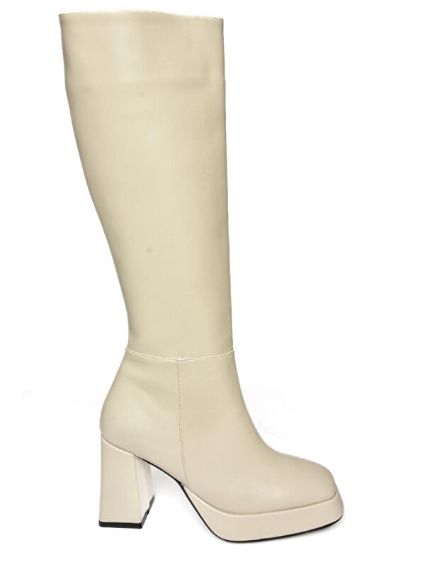 R2822301 Bej Kadın Çizme - Görsel 3