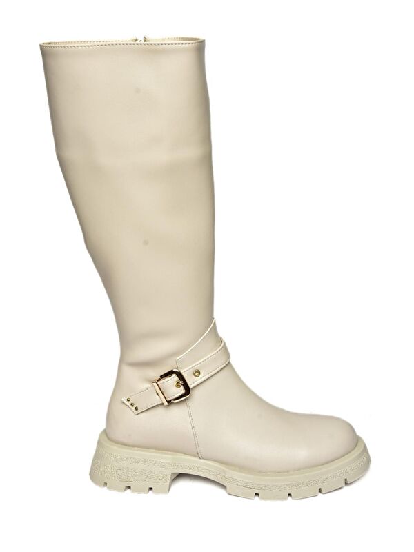 R5180968 Bej Kadın Çizme - Görsel 5