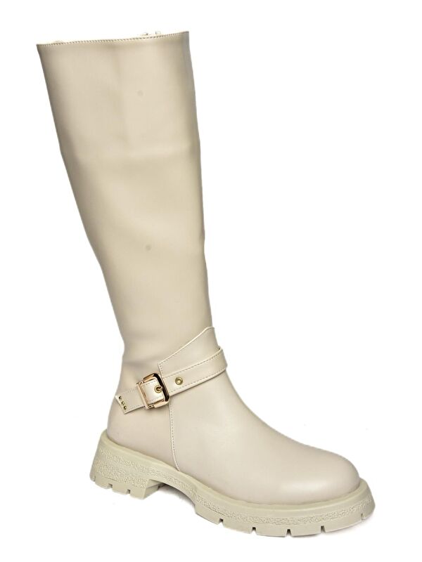 R5180968 Bej Kadın Çizme - Görsel 6