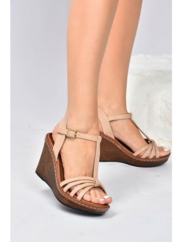 K674041109 Ten Dolgu Taban Kadın Ayakkabı - Görsel 3