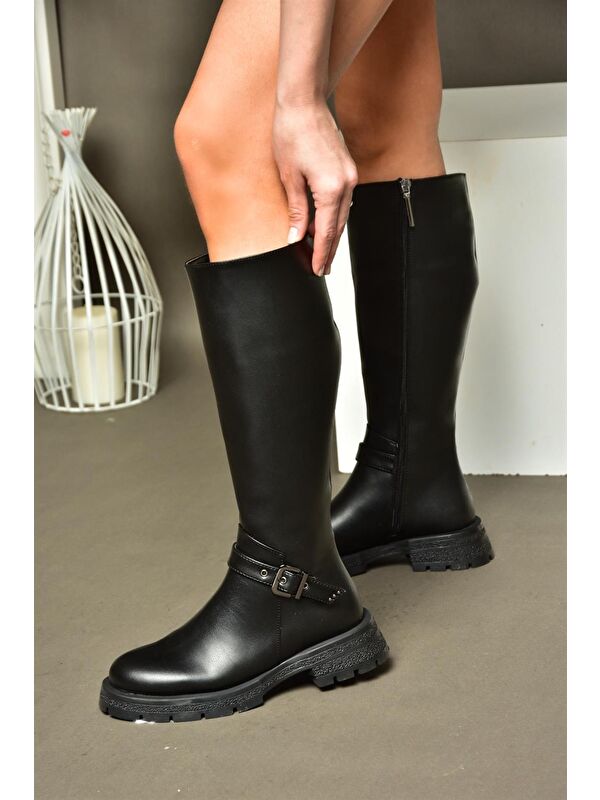 R5180968 Siyah Kadın Çizme - Görsel 5