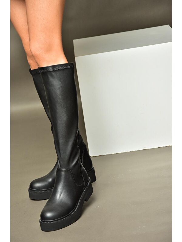 R2729282 Siyah Kadın Çizme - Görsel 3