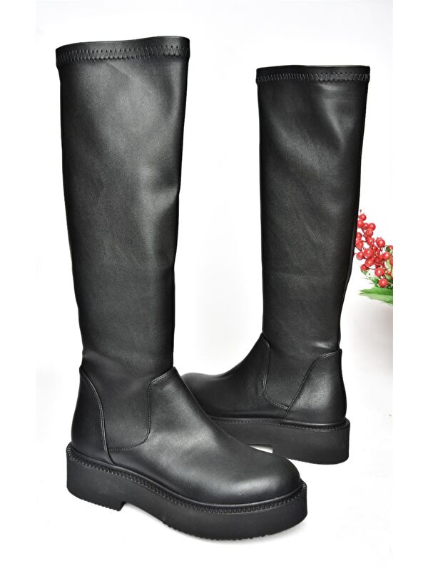 R2729282 Siyah Kadın Çizme - Görsel 6